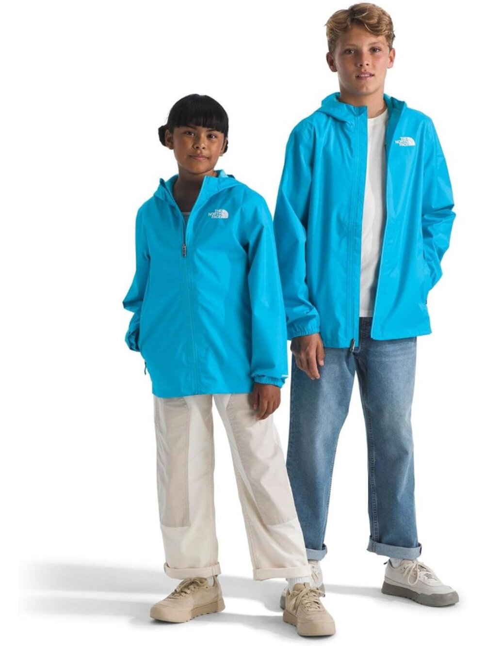 Kids' Waterproof Rain Jacket | Breathable, Lightweight, Zip Pockets, Elastic